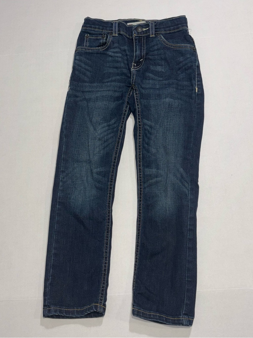 Levi's 511 Boys Slim Fit Dark Wash Blue Denim Jeans 7 REG